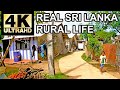 Rural life in Sri Lanka - 4K Walking tour DONDRA - Rural Village life HDR 60FPS - No Talk