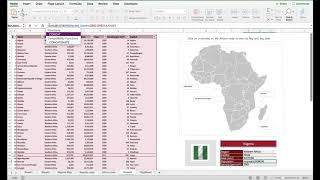 Using VLOOKUP to create interactive map dashboards in MS Excel