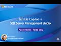 GitHub Copilot in SSMS: Agent mode (Preview) default access