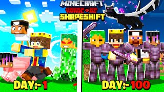 FINALE - 100 Days in SHAPESHIFTING Hardcore Minecraft 😰
