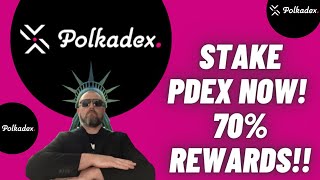 Stake PDEX Now!! 70% Rewards!!