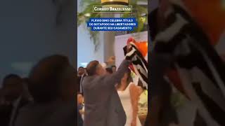 FLÁVIO DINO CELEBRA TÍTULO DO BOTAFOGO NA LIBERTADORES DURANTE SEU CASAMENTO