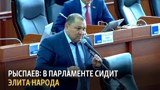 Рыспаев: В парламенте сидит элита народа