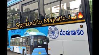 BMTC New Electric Bus Spotted In Majestic #bmtc