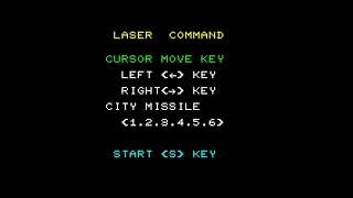 Laser Command/レーザーコマンダー (Sharp Mz-700, 1983, A.Y.A Production/Tsukumo)