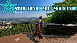 Hiking Star Trail on Mill Mountain in Roanoke, Virginia!