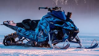 EPIC YAMAHA 4-STROKE TURBO SNOWMOBILE Wheelies, Hill Climbing \u0026 MORE! Ultimate Fails/Wins 2021