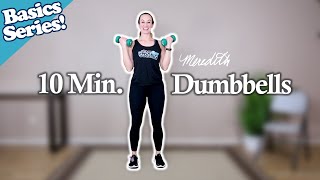 Senior Fitness 10 Min Full Body Basic Dumbbell Workout For Beginners