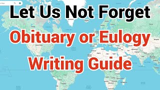 How to Use ChatGPT to Write a Meaningful Obituary or Eulogy | Let Us Not Forget Guide