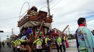 年番引継ぎ行事停車位置に向け曳き回し！　上宿の山車　佐原の大祭秋祭り2022中日 2022年10月8日　 00385