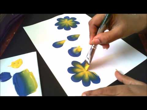 How to make basic one stroke painting strokes- explained for begginers How to make basic one stroke painting strokes- explained for begginers