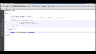 jQuery for beginners - tut 2 (Click Event)