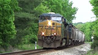 K5HLA! CSX ES40DC 5316 w/ Nice Horn Leads Manifest Q523-08 on 5/8/21