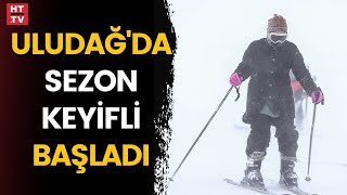 Uludağ'da sezon keyifli başladı... Kaymanın kişi başı maliyeti: 1000 TL