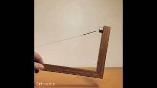 magnet and nail against gravity. Physics have fun.
