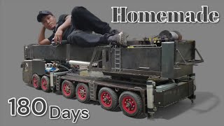 homemade crane | in 180days, full , full metal | rc action homemade