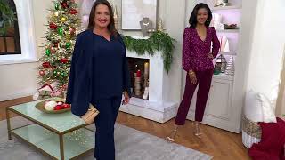 Susan Graver Modern Essentials Liquid Knit Slim Pant on QVC