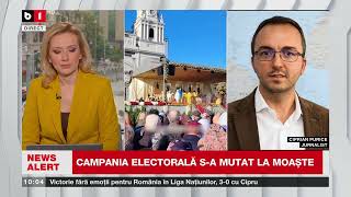 CIPRIAN PURICE, JURNALIST, DESPRE CAMPANIA POLITICĂ MUTATĂ LA MOAȘTE_Știri B1TV_14 oct. 2024