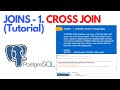 JOINS - 1. CROSS JOIN in PostgreSQL | Tutorial #ezettutorial #postgresql