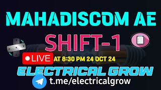 II MAHADISCOM AE II  shift 1 paper 24 oct 2024