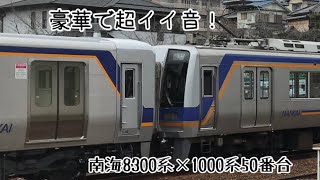 [超イイ音！]南海8300系と1000系50番台の混合インバータ音！