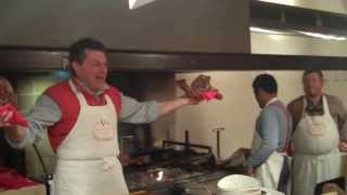 Dario Cecchini - Umar apprentices with Master Tuscan Butcher 2010