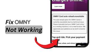 How to Fix OMNY Not Working (2026) | OMNY Card Unavailable Error FIXED