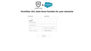 Implement auto focus function for your elements