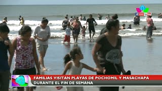 Familias visitan playas de Pochomil y Masachapa durante fin de semana