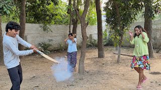 Patakhon 💣 se cricket khel liya  🥵 | Diwali special