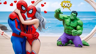 Hulk x Spider Man Love Story vs Spider-Girl Wife in Granny House | Funny Horror Granny Animation