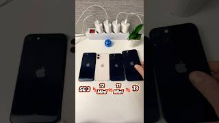 iPhone SE 3 vs 12Mini vs 13 Mini vs 13 Power On Boot Speed Test Comparision