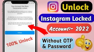 Instagram Account Temporarily Locked Problem 2022 | Your Account Has Been Temporarily Locked Insta