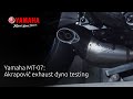 Yamaha MT-07: Akrapovič exhaust dyno testing