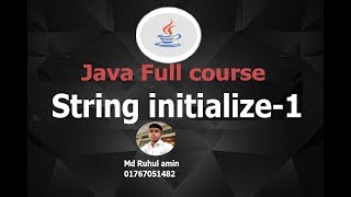 String initialize part -1