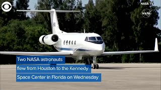 WEB EXTRA: Astronauts Arrive in Florida Ahead of Launch