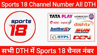 Sports 18 Channel Number Your DTH | Sports 18 Channel on Airtel DTH Tata Play, DD Free Dish TV, D2H