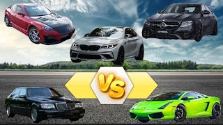 R2 vs I6 vs V8 vs V10 vs V12 | Auto Sound Battle