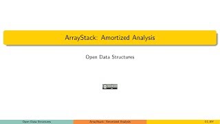 ArrayStack: Amortized analysis