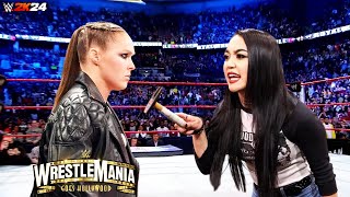 WWE 2K24 - Ronda Rousey vs Roxanne Perez - Full Match WrestleMania WWE 21 January 2025