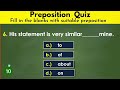 preposition quiz with answer #grammar #english_grammar_quiz  #prepositions