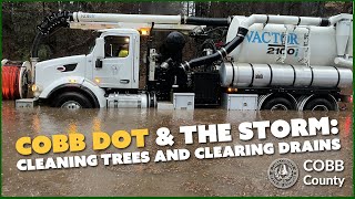 Cobb DOT clears storm debris and damage!