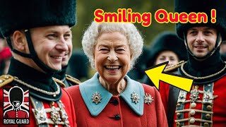 Royal Guards Break Character with the Queen Elizabeth II and Royal family member