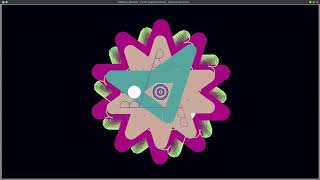 216° angles-Influence_Mandala- Earth Tones - Cyan Hue Harmonics