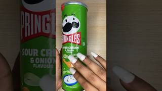 Pringles Sour Cream And Onion Flavour 😋| #shots #asmr #shorts