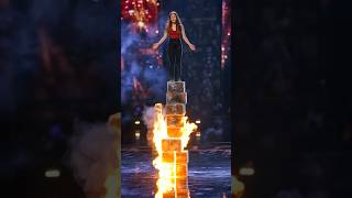 AGT Young Girl Scares Audience #agt #americagottalent #americasgottalent #magic #shorts