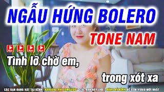 Karaoke Ngẫu Hứng Bolero - Nhạc Sống Tone Nam Dễ Hát | Karaoke Phi Long