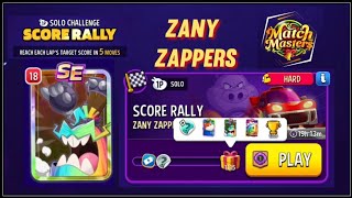 Hard Zany zappers solo challenge|1115 points|score rally|match masters