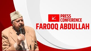 LIVE: JKNC Leader Farooq Abdullah Addresses Press Conference | Jammu \u0026 Kashmir