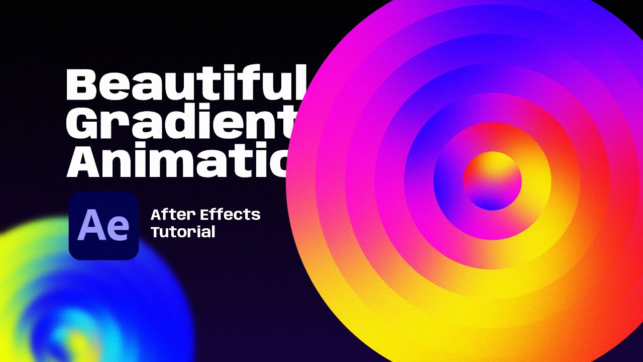 Beautiful Gradient Animation After Effects Tutorial Youtube